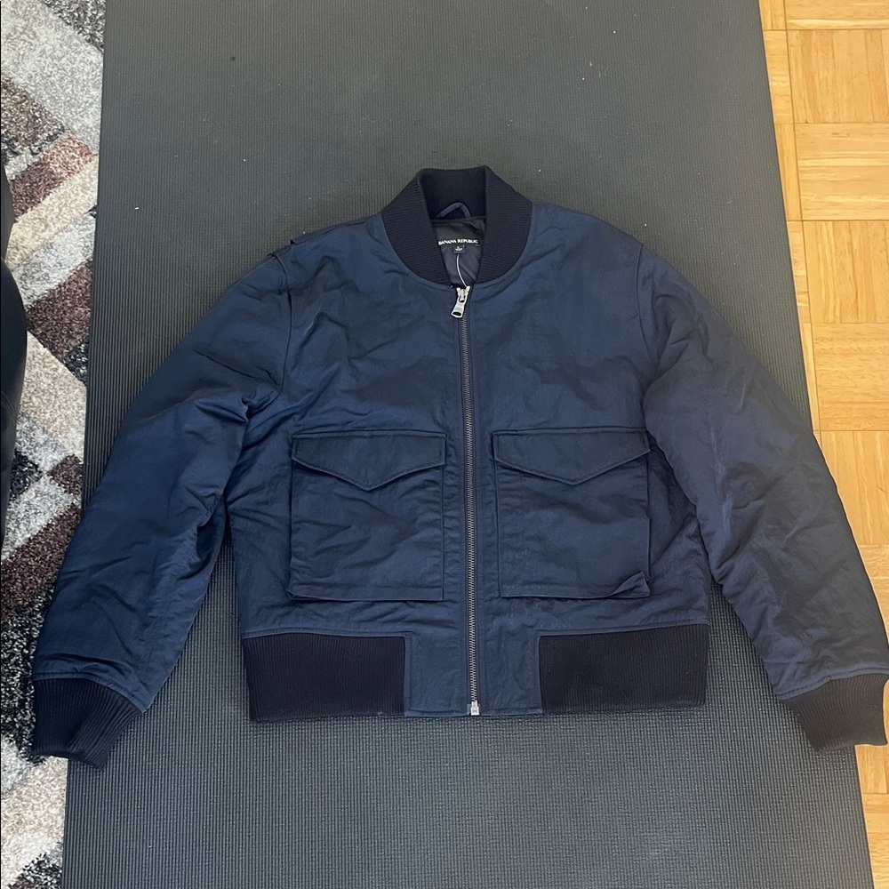 Banana Republic Dark Blue Bomber Jacket